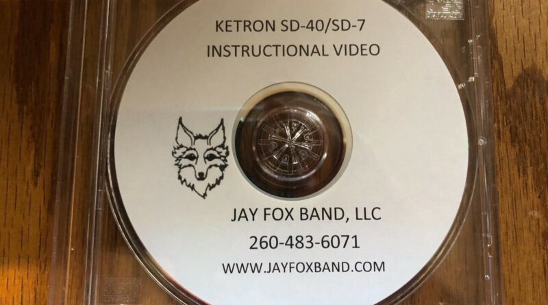 Ketron SD-40, SD-7, Instructional DVD w/rewriten colorized owners manual