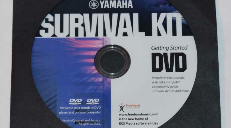 Yamaha Keyboards Survival Kit Getting Started DVD for DVD Player or Computer