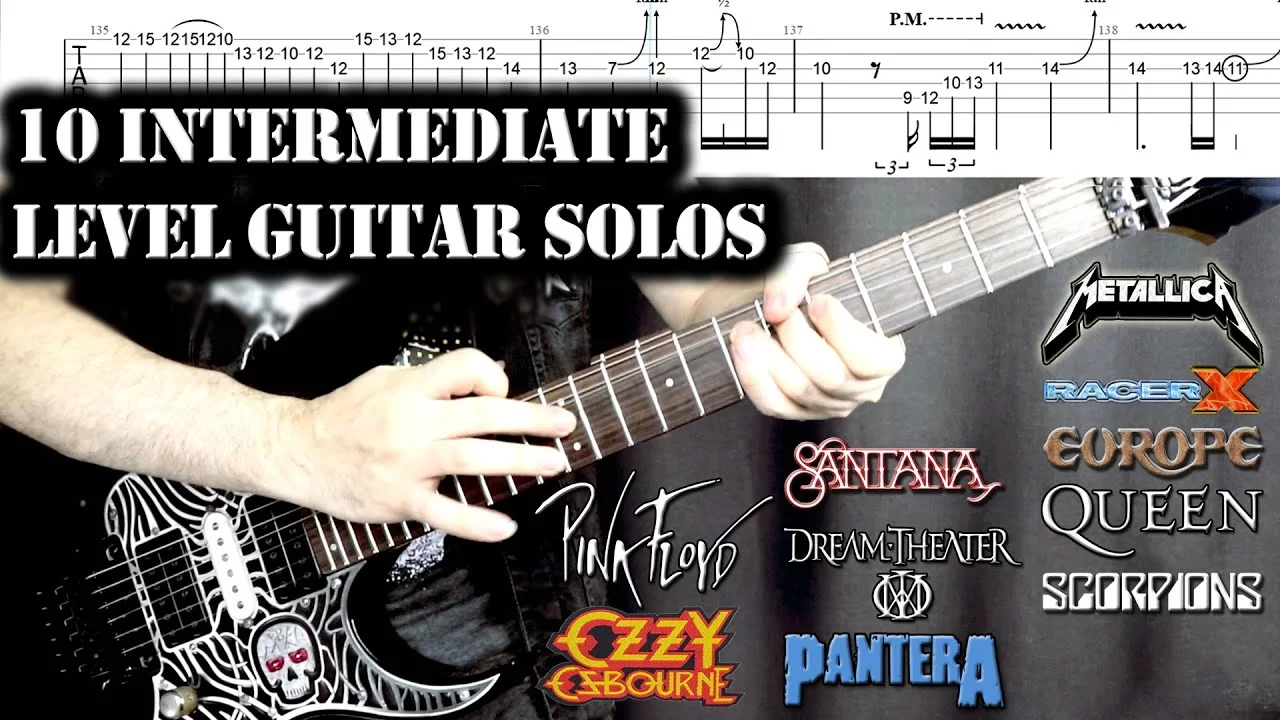 10 Intermediate Guitar Solos To Improve Your Playing Guitar Lesson Tab Just The Tone