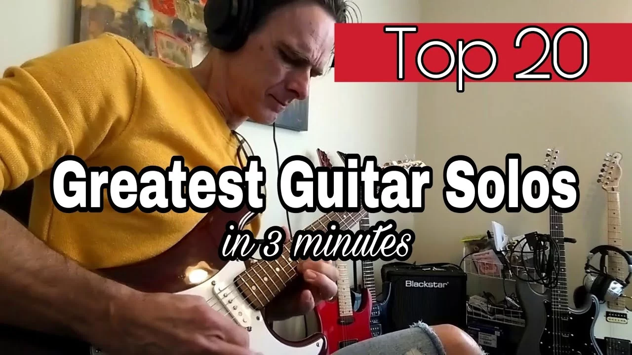 The Top 20 Greatest Guitar Solos Of All Time. In Three Minutes. - Just ...