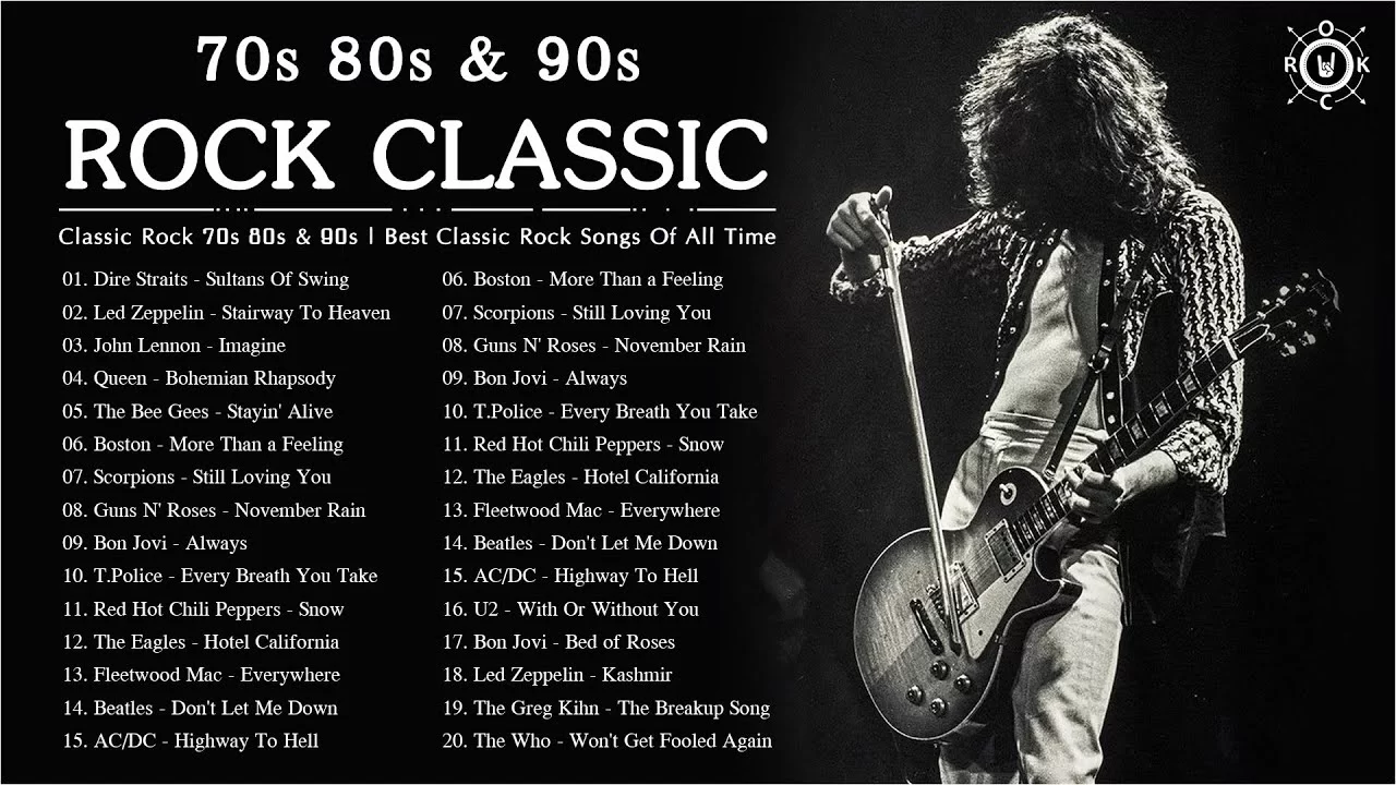 70s 80s 90s Classic Rock | Best Classic Rock Songs Of All Time - Just ...