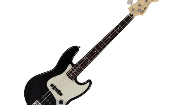 Fender Made in Japan Junior Collection Jazz Bass Black Bass guitar with gig bag