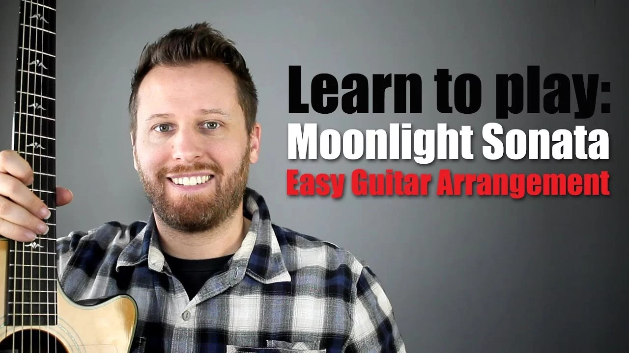 Moonlight Sonata Guitar Tutorial - Easy to Play Arrangement! - Just The ...