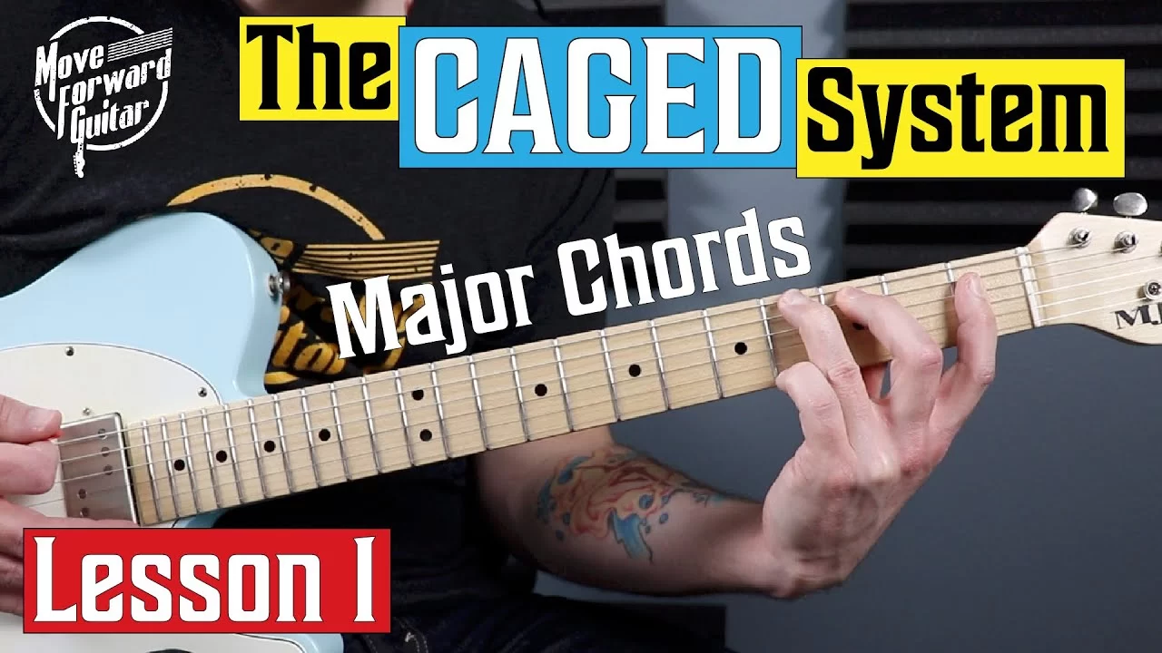 CAGED System Course Major Chords Lesson Just The Tone