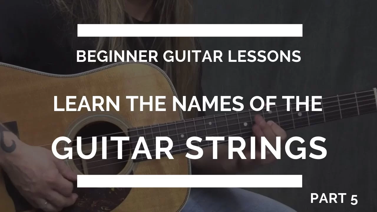 Learn the Guitar String Names - Beginner Guitar Lesson #5 - Just The Tone