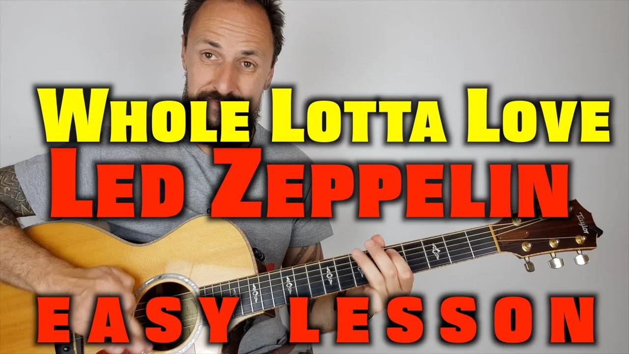 Led Zeppelin -Whole Lotta Love Acoustic Lesson - Just The Tone