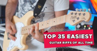 Top 35 EASIEST Guitar Riffs OF ALL TIME