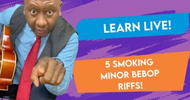 Learn Live! 5 Smoking Minor Bebop Riffs!