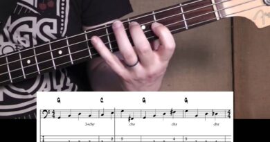 Walking Blues Bassline with chromatic approaches #1