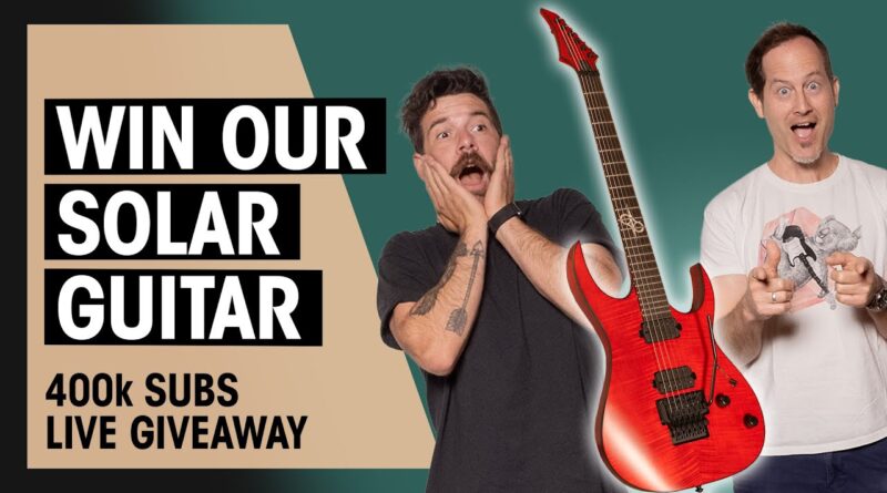 400K SUBS GIVEAWAY! ???? Who wants a Solar S1.6 Guitar? | Livestream with K&G | Thomann