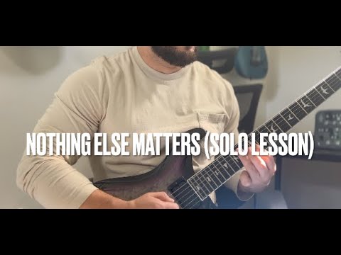 Guitar Solos to Learn if You're a Beginner Part 1 - Nothing Else Matters (Metallica)