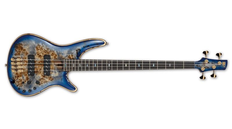 Ibanez SR Premium SR2600 Cerulean Blue Burst CBB Electric Bass Guitar + Gig Bag