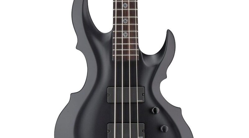 ESP LTD TA-604FRX  Electric Bass Guitar Black Satin