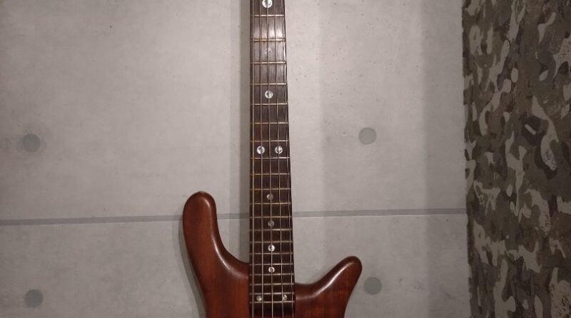 Electric Bass Guitar Warwick Streamer Stage 2 1992 5 String Afzelia Body Natural