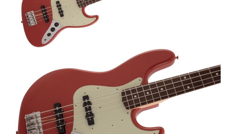 Fender Made in Traditional Series 60s Jazz Bass Fiesta Red Bass Guitar