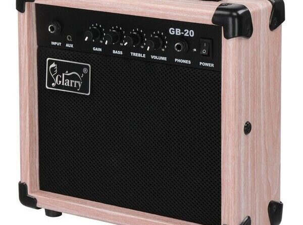 Glarry 20W GB-20 Electric Bass Guitar Amplifier Natural Color