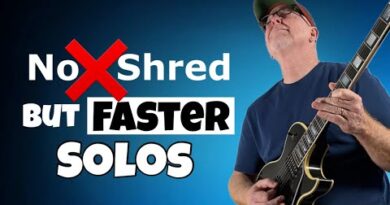 HOW TO PLAY FASTER Blues Rock Lead Guitar