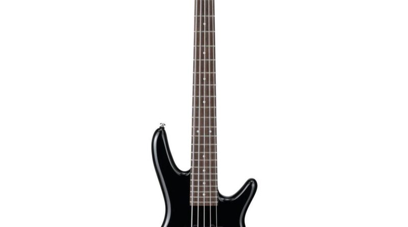 Ibanez miKro Series GSRM25 5-String Electric Bass Guitar, Black #GSRM25BK