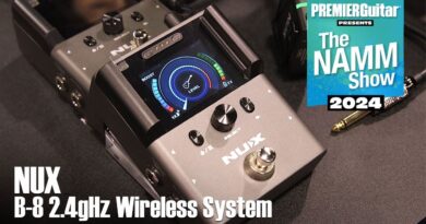 NUX B-8 2.4gHz Guitar Wireless System Demo | NAMM 2024