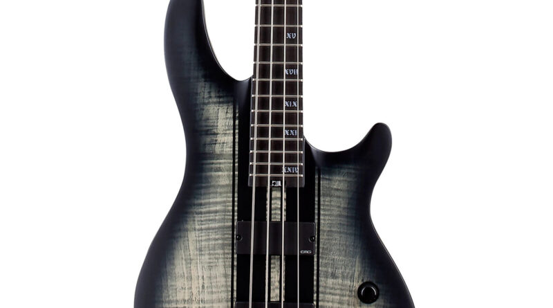 Schecter C-4 GT 4-String Bass Guitar, Satin Charcoal Burst