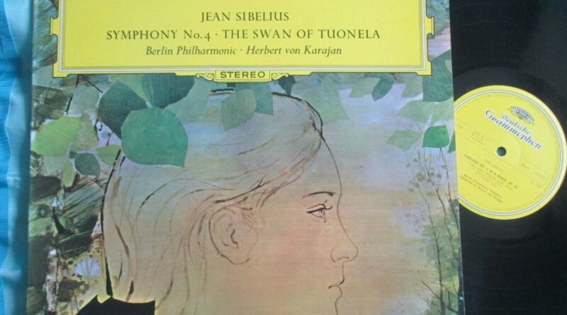 Sibelius Berliner Philharmonic Herbert von Karajan ‎Nr4 Swan of Tuonela LP Album