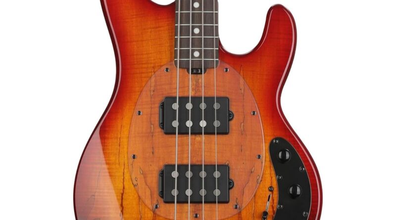 Sterling By Music Man StingRay RAY34HH Bass Guitar - Blood Orange Burst