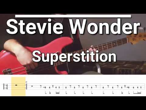 Stevie Wonder - Superstition (Bass Cover) TABS