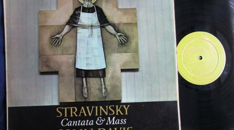 Stravinsky, Colin Davis, English Chamber Orchestra Cantata & Mass Mono LP Album