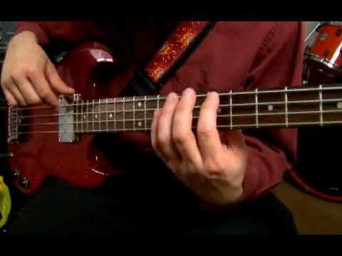 Walking Measures 3-4 of a B Major Scale for Advanced Bass Guitar