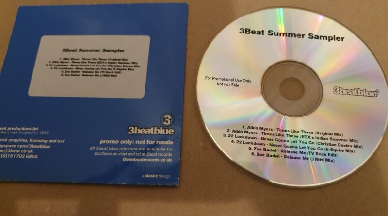 3 BEAT SUMMER SAMPLER  6 Track Promo CD Single Card Sleeve