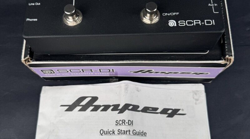 Ampeg SCR-DI Preamp Scrambler Overdrive for Electric Bass Guitar USA