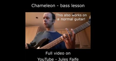 Chameleon (Herbie Hancock) -  intermediate bass lesson #jazzfunk #funky #basstabs #basstutorial