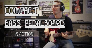 Compact Bass Pedalboard in action