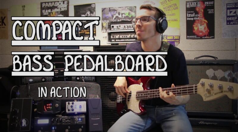 Compact Bass Pedalboard in action