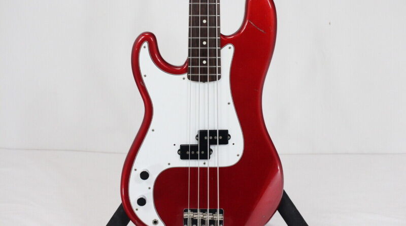 FENDER JAPAN Electric Bass Guitar PB62-65L Lefty model Red Used From Japan