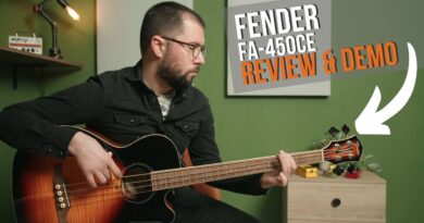 Fender FA-450CE Acoustic Electric Bass Review and Demo