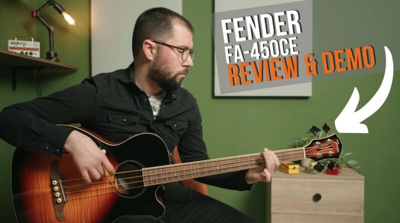 Fender FA-450CE Acoustic Electric Bass Review and Demo