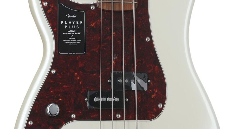 Fender Player Plus Active Precision Bass Guitar Left-handed - Olympic Pearl with