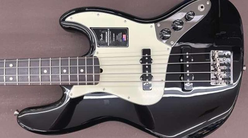 Fender USA Electric Bass Guitar American ProfessionaolⅡJazz Bass Black