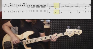 Fleetwood Mac - The Chain (bass cover with tabs in video)