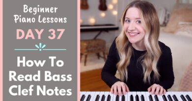 How To Read Notes On The Bass Clef (Beginner Piano Lessons: 37)