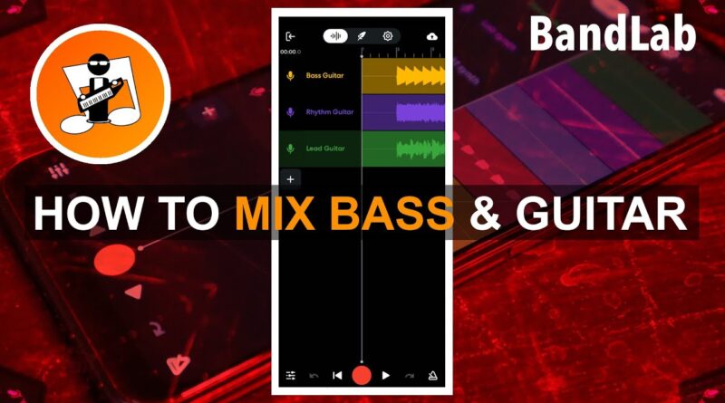 How to mix your bass and guitar tracks in Bandlab