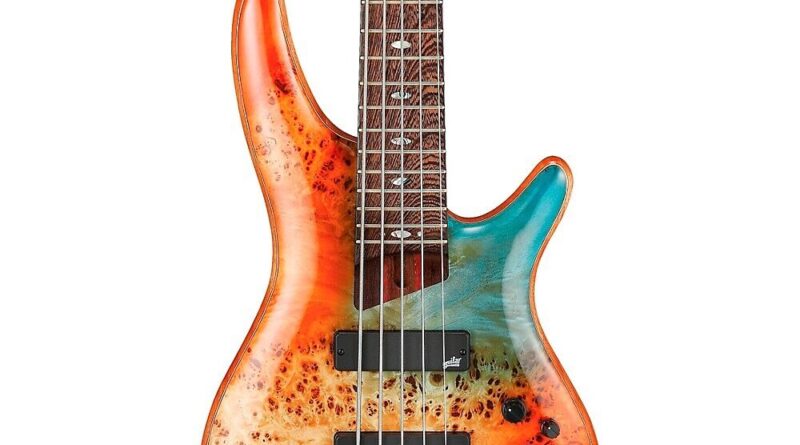 Ibanez Ibanez Premium SR1605DW 5-String Electric Bass Guitar Autumn Sunset Sky