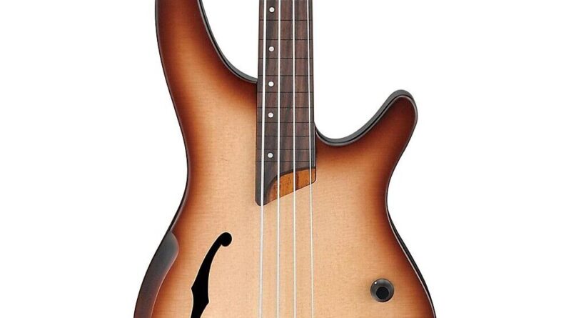 Ibanez SRH500F Fretless Acoustic-Electric Bass Guitar Flat Natural Browned Burst