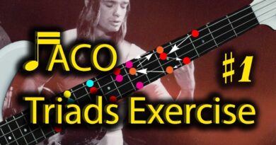 Jaco Pastorius Exercise 1 | Root Position Triads on Bass Guitar