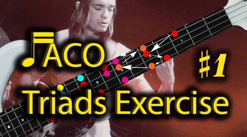 Jaco Pastorius Exercise 1 | Root Position Triads on Bass Guitar