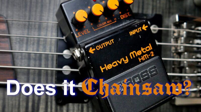 Let's get serious: Bass Guitar into a Boss HM-2... (Does it Chainsaw?)