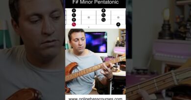 Major to Minor Pentatonic bass line exercise