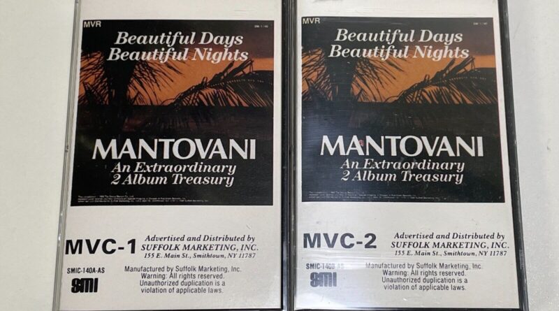 Mantovani - Beautiful Days and Beautiful Nights - 2 Cassettes MVC-1 & MVC-2