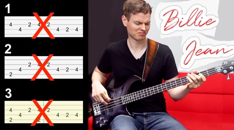 Michael Jackson - Billie Jean... Playing it the RIGHT Way?!? // BASS COVER + Play-Along Tabs